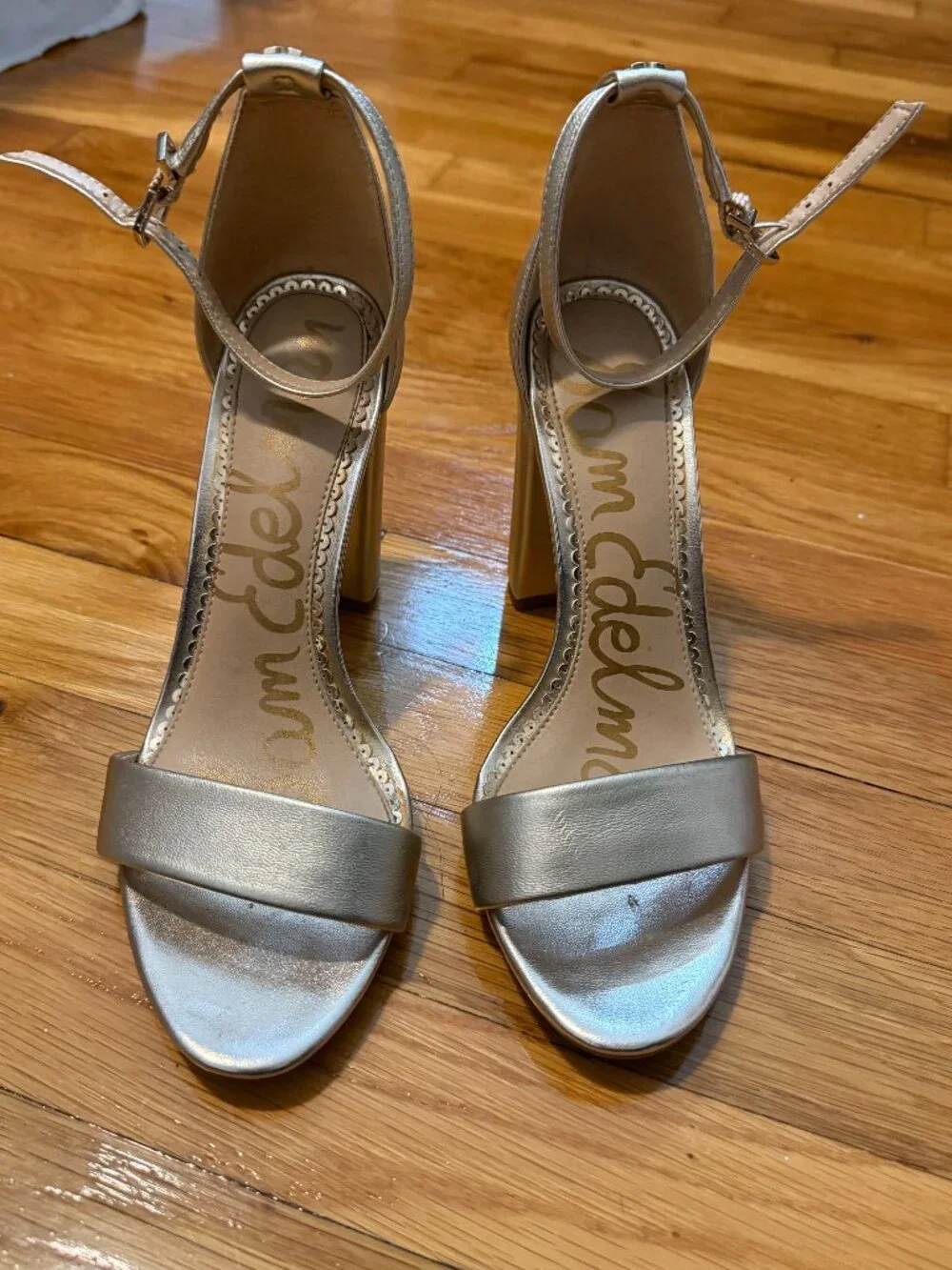 Sam Edelman gold strappy